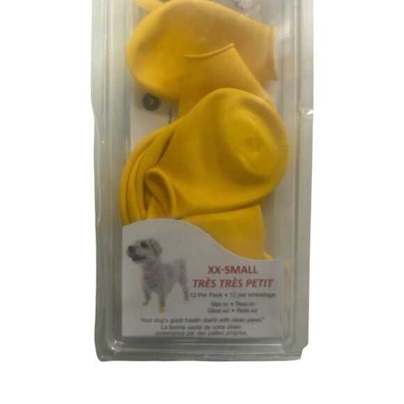 PROTEX Pawz Dog Boots Water-Proof Paws Disposable Reusable XX-Small Yellow - Picture 3 of 7
